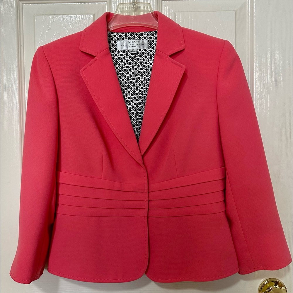 Women's Pink Blazer by Tahari ASL